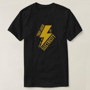 Elektrisches Lach-Blitz-Kunstwerk T-Shirt