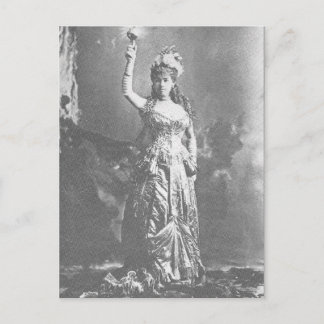 Elektrisches Licht Frau W. K. Vanderbilt in Kostüm Postkarte