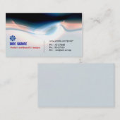 elektrisches Licht modern und leistungsstark Visitenkarte (Vorne/Hinten)