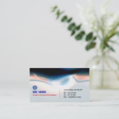 elektrisches Licht modern und leistungsstark Visitenkarte (Stehend Vorderseite)