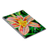 Elektrisches Lily Spiral Notebook Notizblock (Rechte Seite)