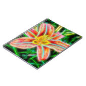 Elektrisches Lily Spiral Notebook Notizblock (Linke Seite)