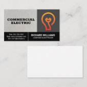 Elektrisches Logo Visitenkarte (Vorne/Hinten)