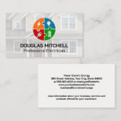 Elektrisches Logo | Zuhause Visitenkarte (Vorne/Hinten)