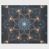 Elektrisches Mandala Wrapping Paper Geschenkpapier (Flach)