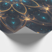 Elektrisches Mandala Wrapping Paper Geschenkpapier (Ecke)