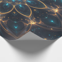 Elektrisches Mandala Wrapping Paper