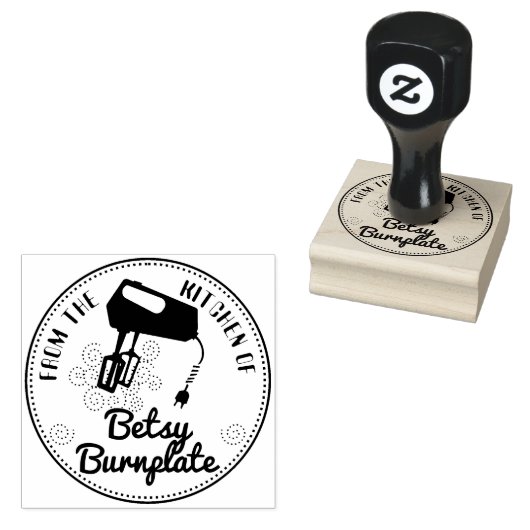 Elektrisches Mischbacken kulinarisch aus der Küche Gummistempel (Stempel)