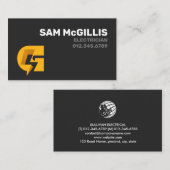 Elektrisches Monogramm G Visitenkarte (Vorne/Hinten)