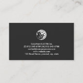 Elektrisches Monogramm O Visitenkarte (Rückseite)