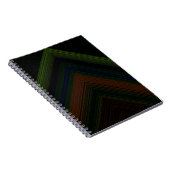 Elektrisches Mountain Black Notebook Notizblock (Rechte Seite)