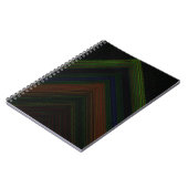 Elektrisches Mountain Black Notebook Notizblock (Linke Seite)