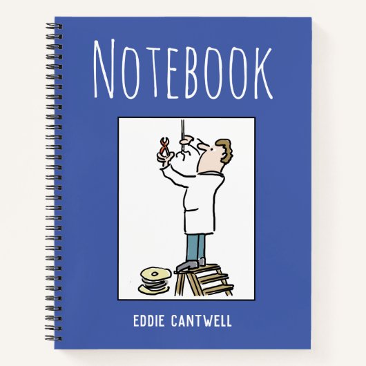 Elektrisches Notebook mit Namen Notizblock (Vorderseite)