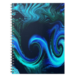 Elektrisches Ocean Spiral Notebook Notizblock