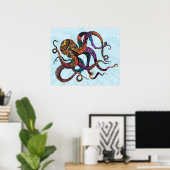 Elektrisches Octopus-Poster/Print Poster (Heimbüro)