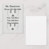 Elektrisches Outlet-Theme Visitenkarte (Vorne/Hinten)