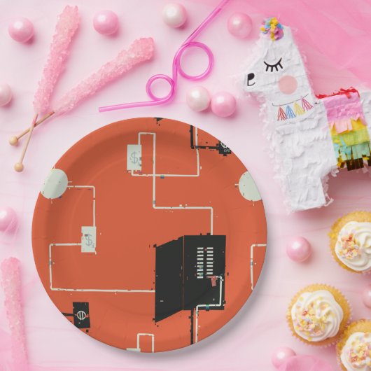 Elektrisches Party Geschenk für den Elektrischen Pappteller (Party)