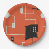 Elektrisches Party Geschenk für den Elektrischen Pappteller (Vorderseite)