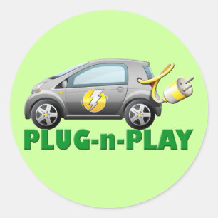 ELEKTRISCHES PLUG-N-PLAY-AUTO RUNDER AUFKLEBER