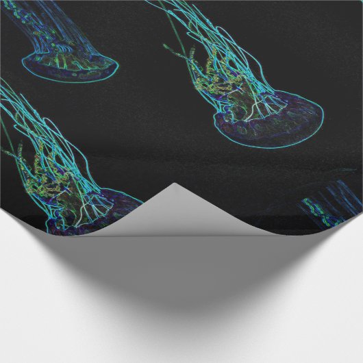 Elektrisches Quallenpapier Geschenkpapier (Ecke)