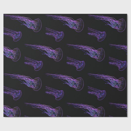 Elektrisches Quallenpapier Geschenkpapier (Flach)