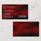 Elektrisches Regen-(schlicht) - Rot Visitenkarte (Vorne/Hinten)