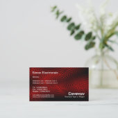 Elektrisches Regen-(schlicht) - Rot Visitenkarte (Stehend Vorderseite)