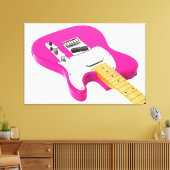 ELEKTRISCHES SCHÜBGITAR 32x48 Leinwanddruck (Insitu (Wohnzimmer))