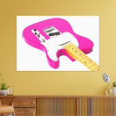 ELEKTRISCHES SCHÜBGITAR 40x60 Leinwanddruck (Insitu (Wohnzimmer))
