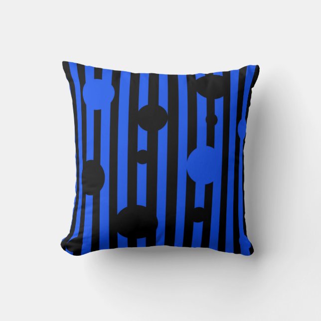 Elektrisches Schwarz Kissen (Vorderseite)