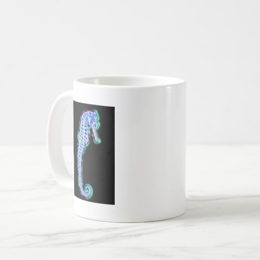 Elektrisches Seepferd Kaffeetasse (Vorderseite Links)