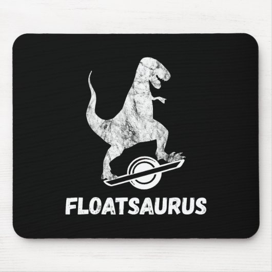 Elektrisches Skateboard Float T-Rex Saurus Ein Rad Mousepad (Vorne)