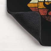 Elektrisches Skateboard Vintage Retro schwebender  Mousepad (Ecke)