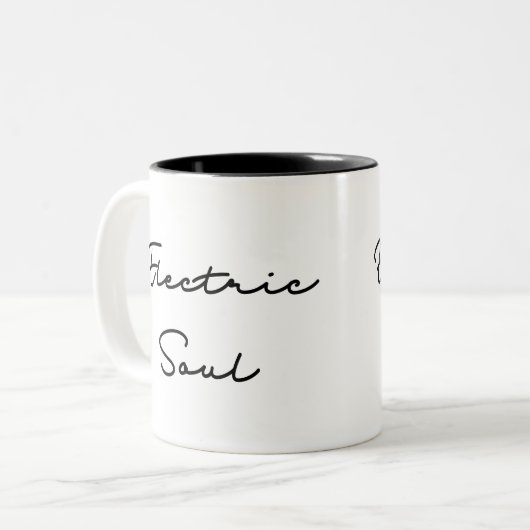 Elektrisches Soul - Inspirationsquelle Zweifarbige Tasse (Vorderseite Links)