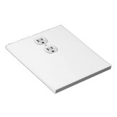 Elektrisches Stecker-Klicken, zum des Farbdekors Notizblock (angewinkelt)