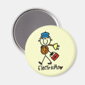 Elektrisches Strichmännchen Magnet (Vorderseite/Rückseite)