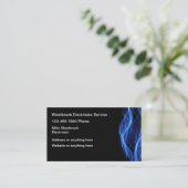 Elektrisches Stromversorgungsthema Visitenkarte (Stehend Vorderseite)