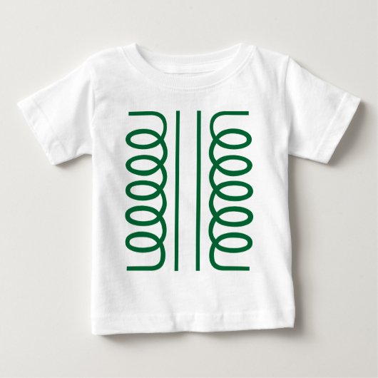 Elektrisches Transformatorsymbol Baby T-shirt (Vorderseite)