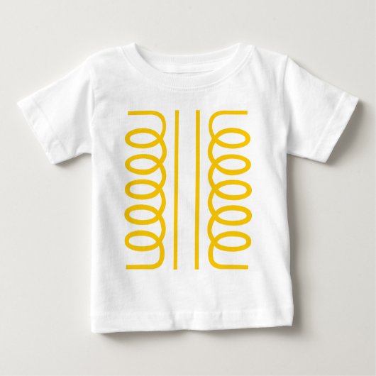 Elektrisches Transformatorsymbol Baby T-shirt (Vorderseite)