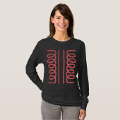 Elektrisches Transformatorsymbol T-Shirt (Vorne ganz)