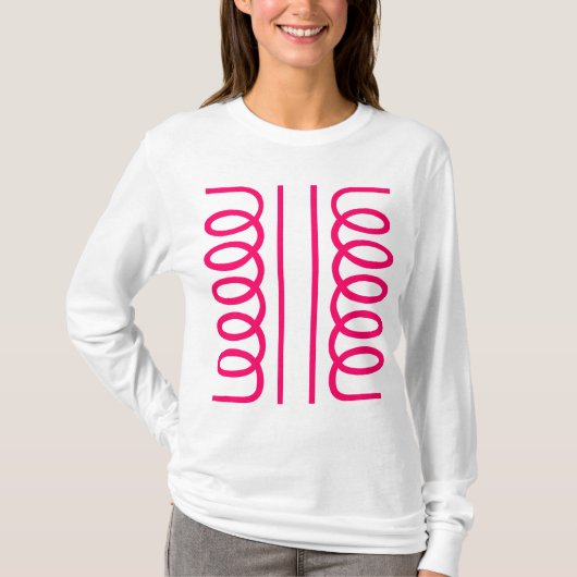 Elektrisches Transformatorsymbol T-Shirt (Vorderseite)
