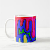 Elektrisches Tropfen-Farbmuster Kaffeetasse (Links)