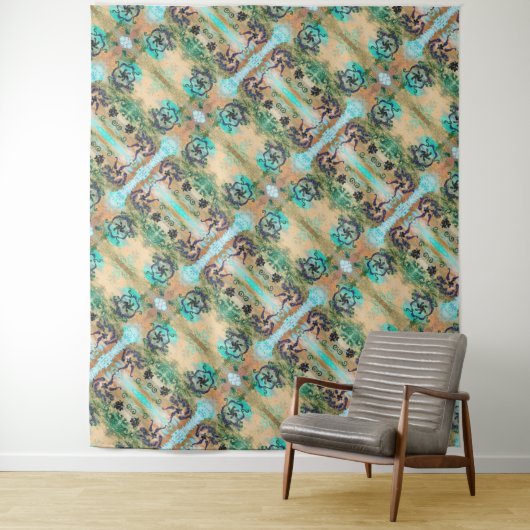 Elektrisches Universum - Kunstband Wandteppich (Beispiel)