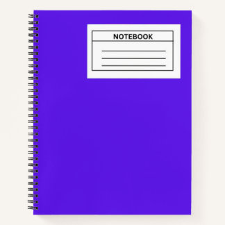 Elektrisches Violet Spiral Notebook Notizblock
