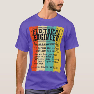 Elektrisches Wörterbuch Definition Lustig Vi T-Shirt