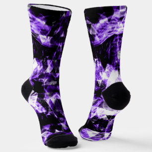 Elektrisierendes ultraviolettes lila funkelndes Dr Socken