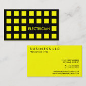ELEKTRIZISCH (Mod-Quadrate) Visitenkarte (Vorne/Hinten)