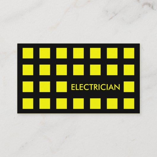 ELEKTRIZISCH (Mod-Quadrate) Visitenkarte (Vorderseite)
