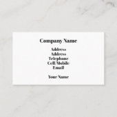 ELEKTRIZISCH VISITENKARTE (Rückseite)