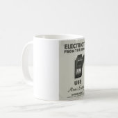 Elektrizität aus dem Atom Kaffeetasse (Vorderseite Links)